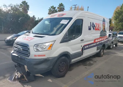 2018 Ford Transit-250 z USA, uszkodzony, nr VIN 1FTYR2CM2JKA75680